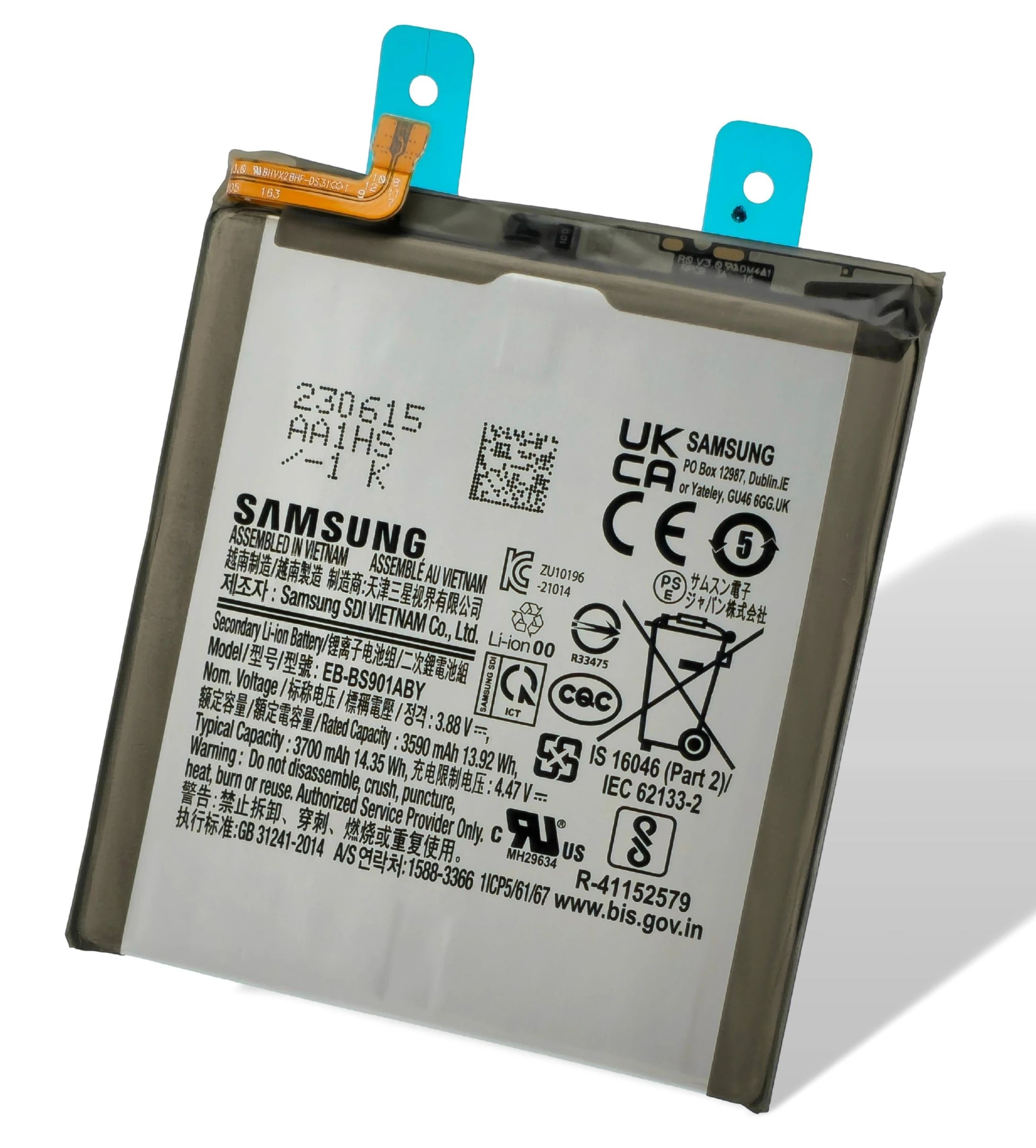 Samsung S901B Galaxy S22 Akku (Ersatzakku Batterie) EB-BS901ABY