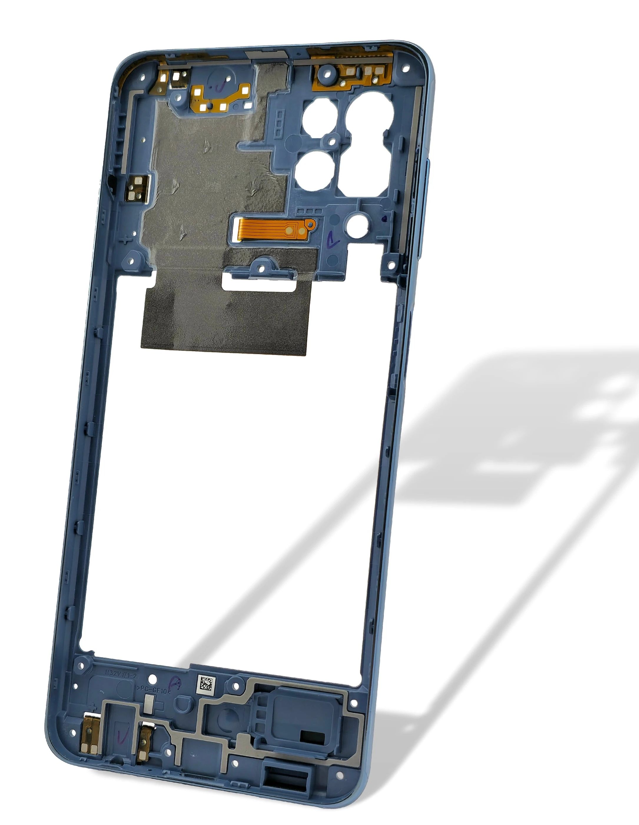 Samsung M325 Galaxy M32 Mittel Gehäuse (Rahmen) blau