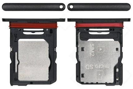 Samsung M556 Galaxy M55 Sim / SD Karten Halter (Halterung) schwarz