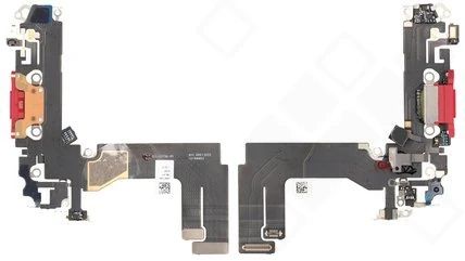 Apple iPhone 13 Mini Lade Anschluss (Ladebuchse System Konnektor) rot