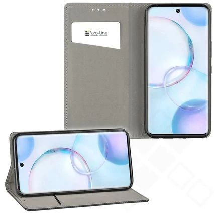 Klapp-Tasche (Book Style) ultra dünn Honor 50 classy schwarz - Schutzhülle