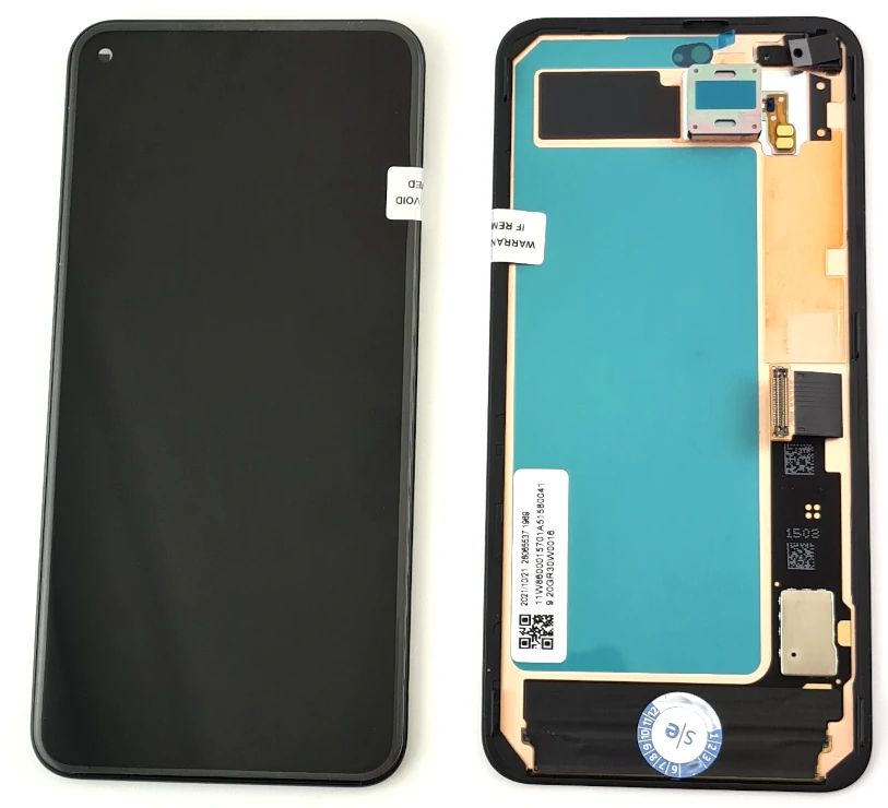 Google Pixel 5 Display mit Touchscreen schwarz