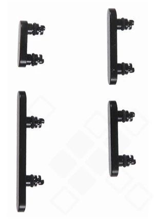 Apple iPhone 16 Seiten Tasten Set schwarz