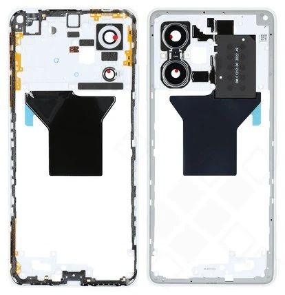 Xiaomi Redmi Note 12 Pro 5G Mittelgehäuse (Rahmen) weiß