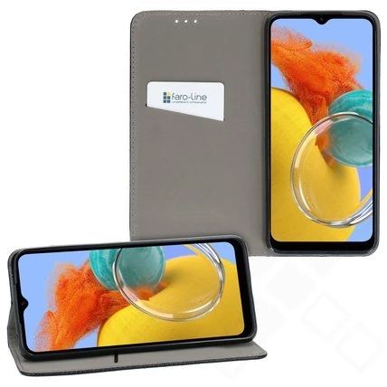 Klapp-Tasche Klassik (Book Style) Samsung M146 Galaxy M14 schwarz - Schutzhülle