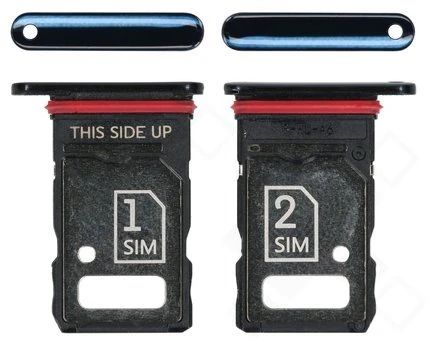 Motorola Edge 20 Pro Sim / SD Karten Halter (Halterung) blau (midnight)