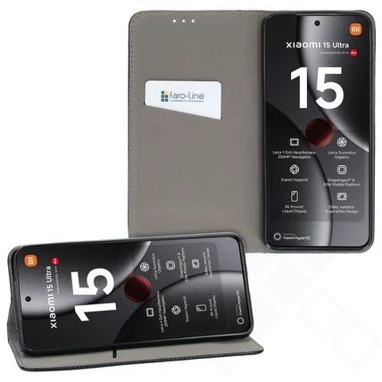 Klapp-Tasche Klassik (Book Style) Xiaomi 15 Ultra schwarz - Schutzhülle