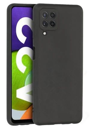 Silikon / TPU Hülle Samsung A225 Galaxy A22 4G in candy schwarz - Schutzhülle