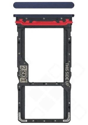 Motorola Moto G73 5G Sim / SD Karten Halter (Halterung) blau