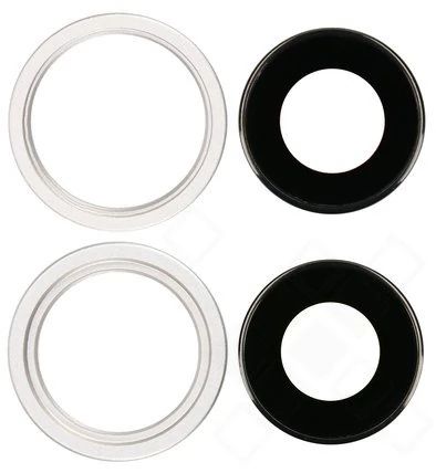 Apple iPhone 14 / Plus Kamera Gehäuse (Blende) + Scheibe rot