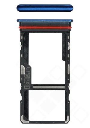 Motorola Moto G51 5G Sim / SD Karten Halter (Halterung) blau
