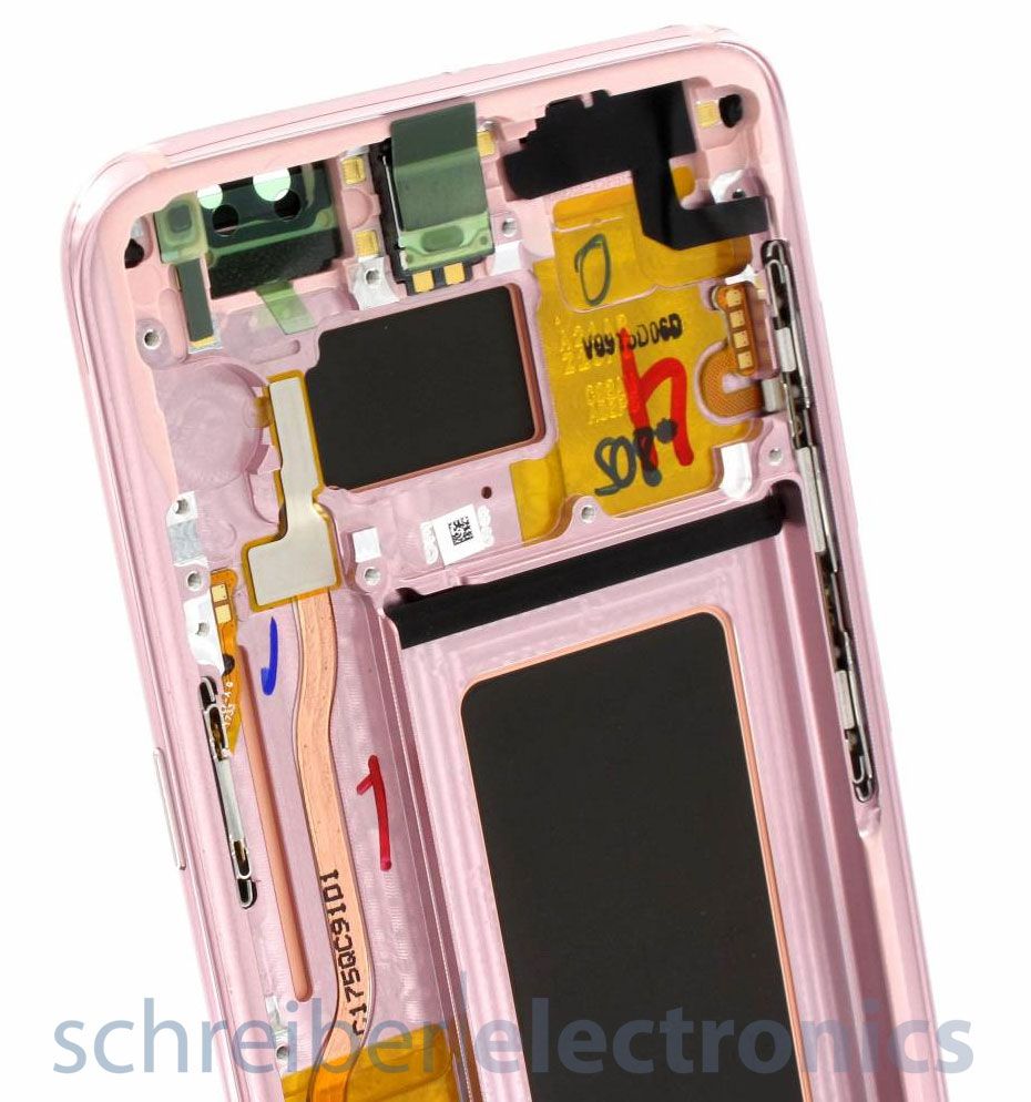 Samsung G950F Galaxy S8 Display Einheit mit Touchscreen pink