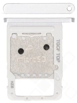 Samsung T733 Galaxy Tab S7 FE SD Speicherkarten Halter (Halterung) silber
