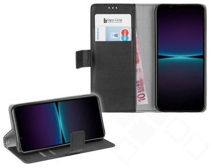 Klapp-Tasche Klassik (Book Style) Sony Xperia 1 IV schwarz - Schutzhülle