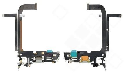 Apple iPhone 13 Pro Max System Anschluss (Ladebuchse) silber