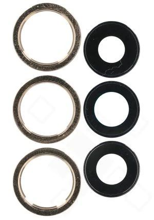 Apple iPhone 12 Pro Max Kamera Gehäuse mit Schreibe gold