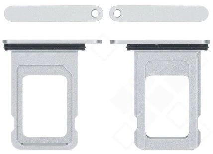 Apple iPhone 17 Pro / Max Sim Karten Halter (Halterung) silber