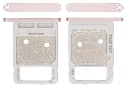 Samsung T736 Galaxy Tab S7 FE Sim Karten + SD Speciherkarten Halter Halter (Halterung) pink