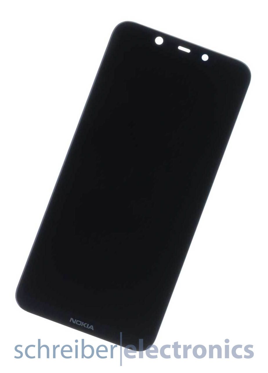 Nokia 8.1 Display mit Touchscreen schwarz