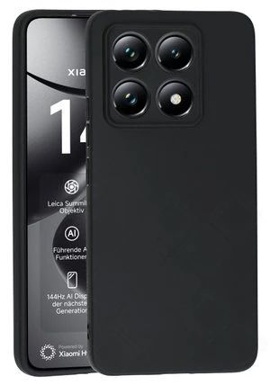 Silikon / TPU Hülle Xiaomi 14T in candy schwarz - Schutzhülle