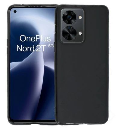 Silikon / TPU Hülle Oneplus Nord 2T 5G in candy schwarz - Schutzhülle