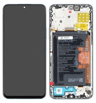 Honor X8a Display mit Touchscreen silber