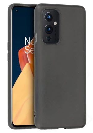 Silikon / TPU Hülle Oneplus 9 in candy schwarz - Schutzhülle
