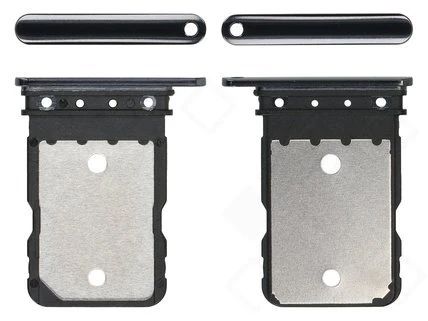 Google Pixel 7 Sim Karten Halter (Halterung) schwarz obsidian