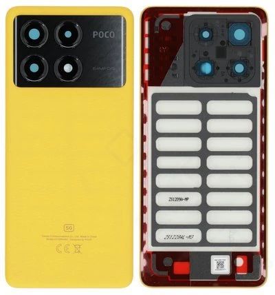 Xiaomi Poco X6 Pro 5G Akkudeckel (Rückseite) gelb