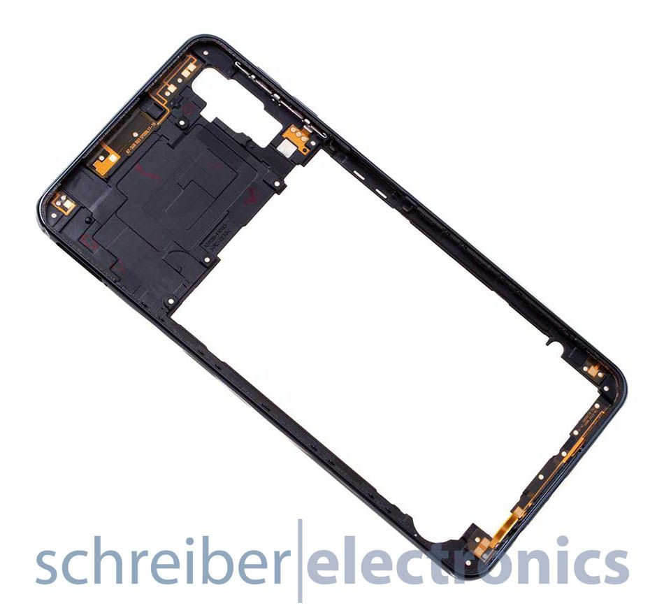 Samsung A750 Galaxy A7 (2018) Mittelgehäuse schwarz
