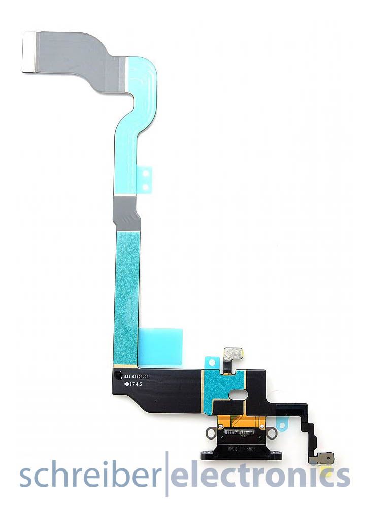 Apple iPhone X Lightning / Audio Connector Anschluss schwarz