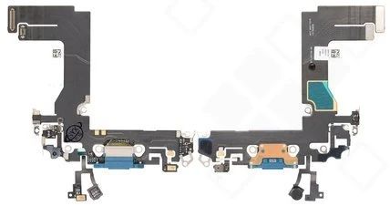 Apple iPhone 13 Mini Lade Anschluss (Ladebuchse System Konnektor) blau