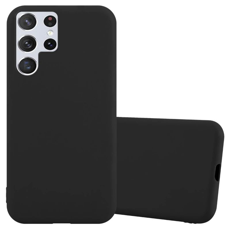 Silikon / TPU Hülle Samsung S908B Galaxy S22 Ultra in candy schwarz - Schutzhülle