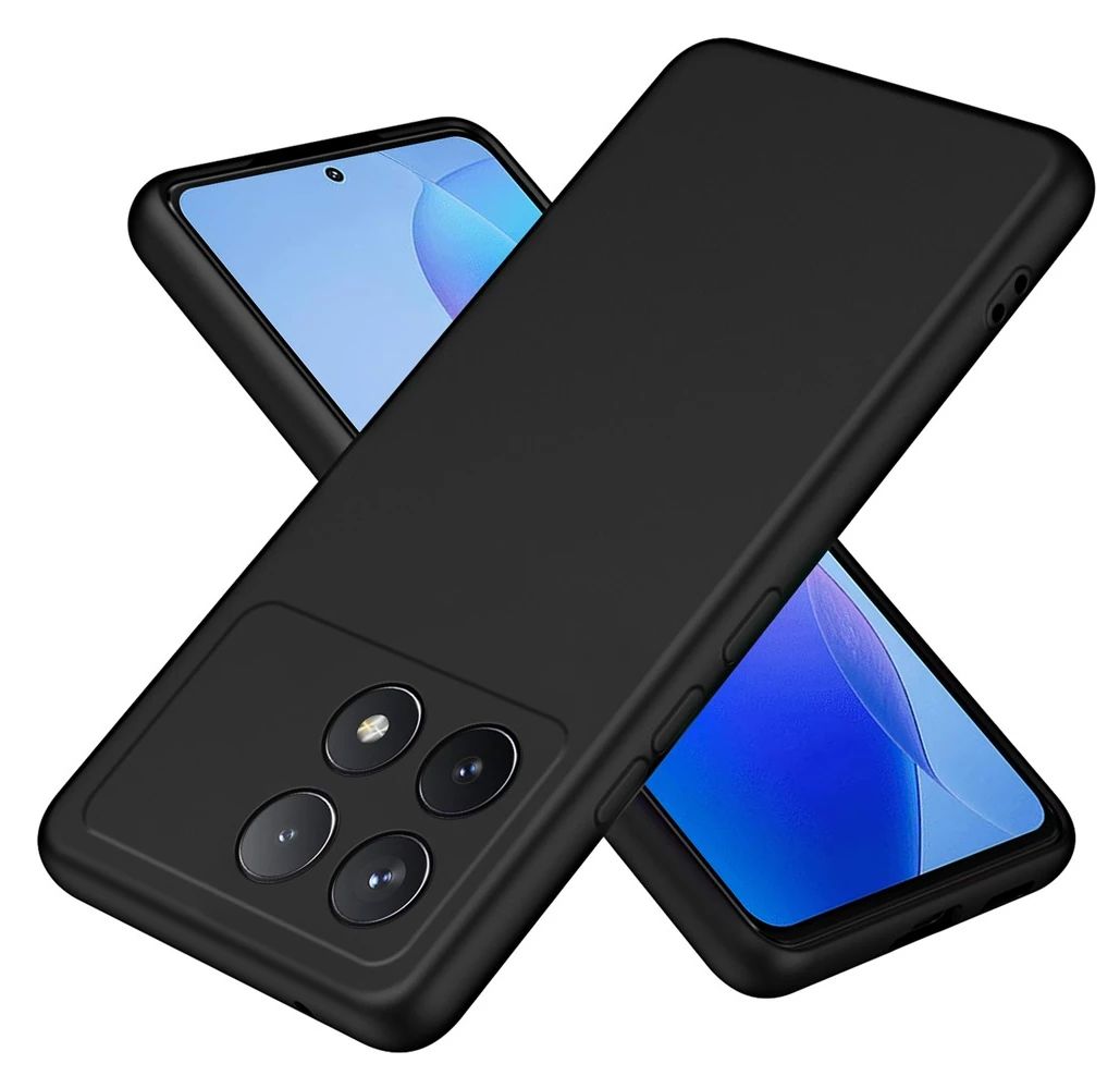 Silikon / TPU Hülle Xiaomi Poco F6 Pro in candy schwarz - Schutzhülle
