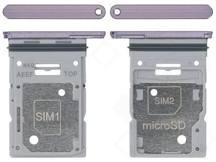 Samsung A556 Galaxy A55 Sim / SD Karten Halter (Halterung) lilac