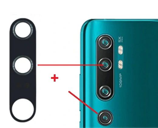 Xiaomi Mi Note 10 / Pro Kamerascheibe (Glas)