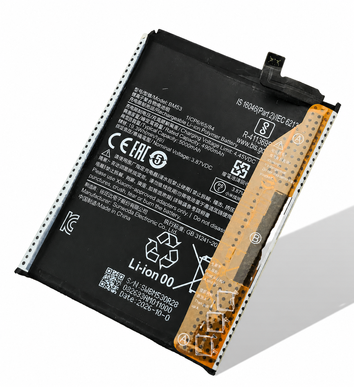 Xiaomi Mi 10T 5G / Pro Akku (Ersatzakku Batterie) BM53