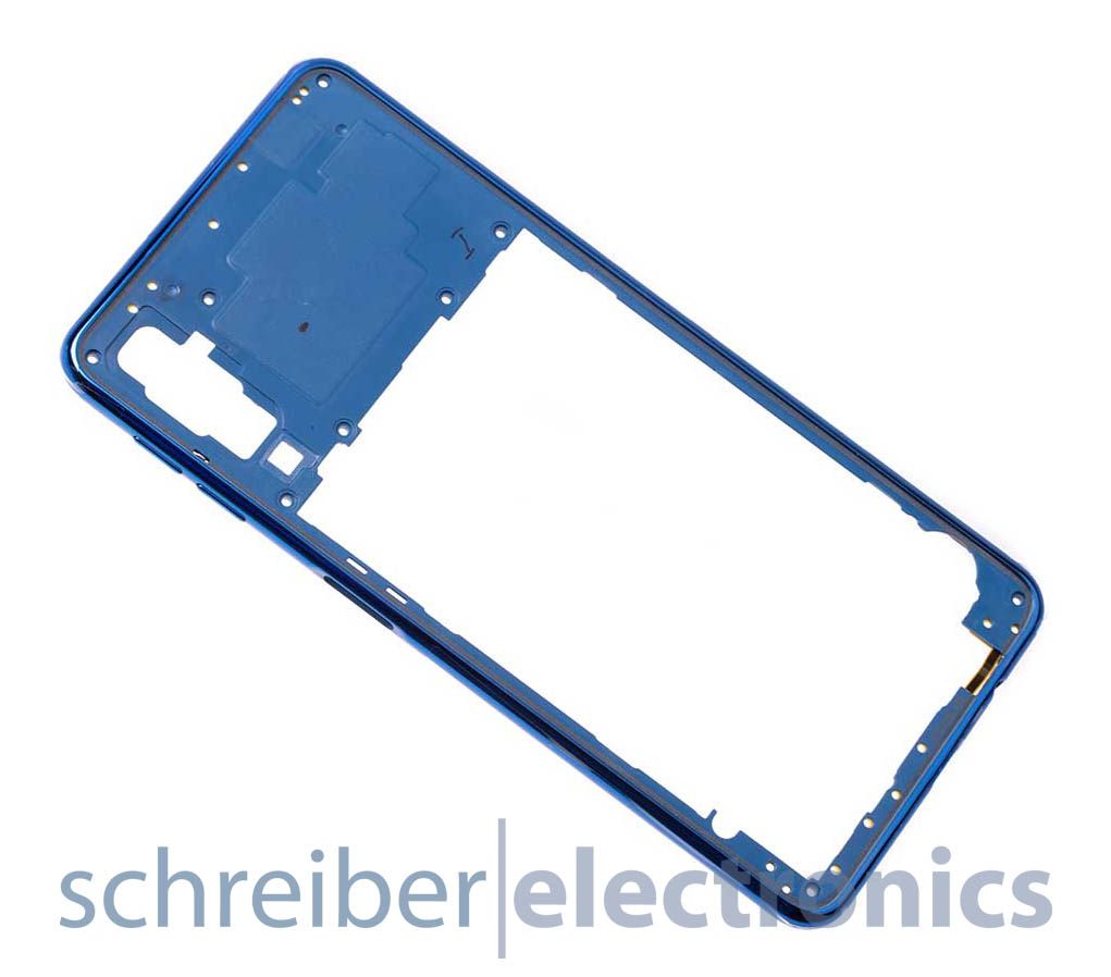 Samsung A750 Galaxy A7 (2018) Mittelgehäuse blau
