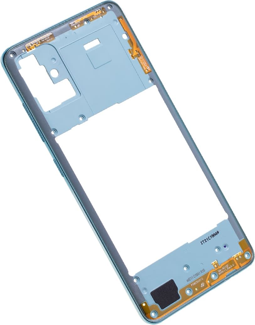 Samsung A515 Galaxy A51 Mittelgehäuse Cover blau