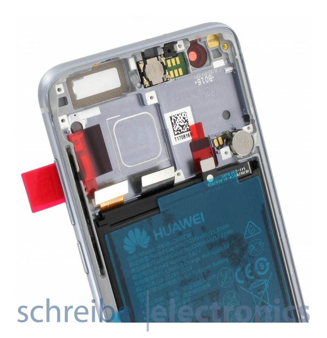 Huawei Honor 9 Display mit Rahmen + Akku grau