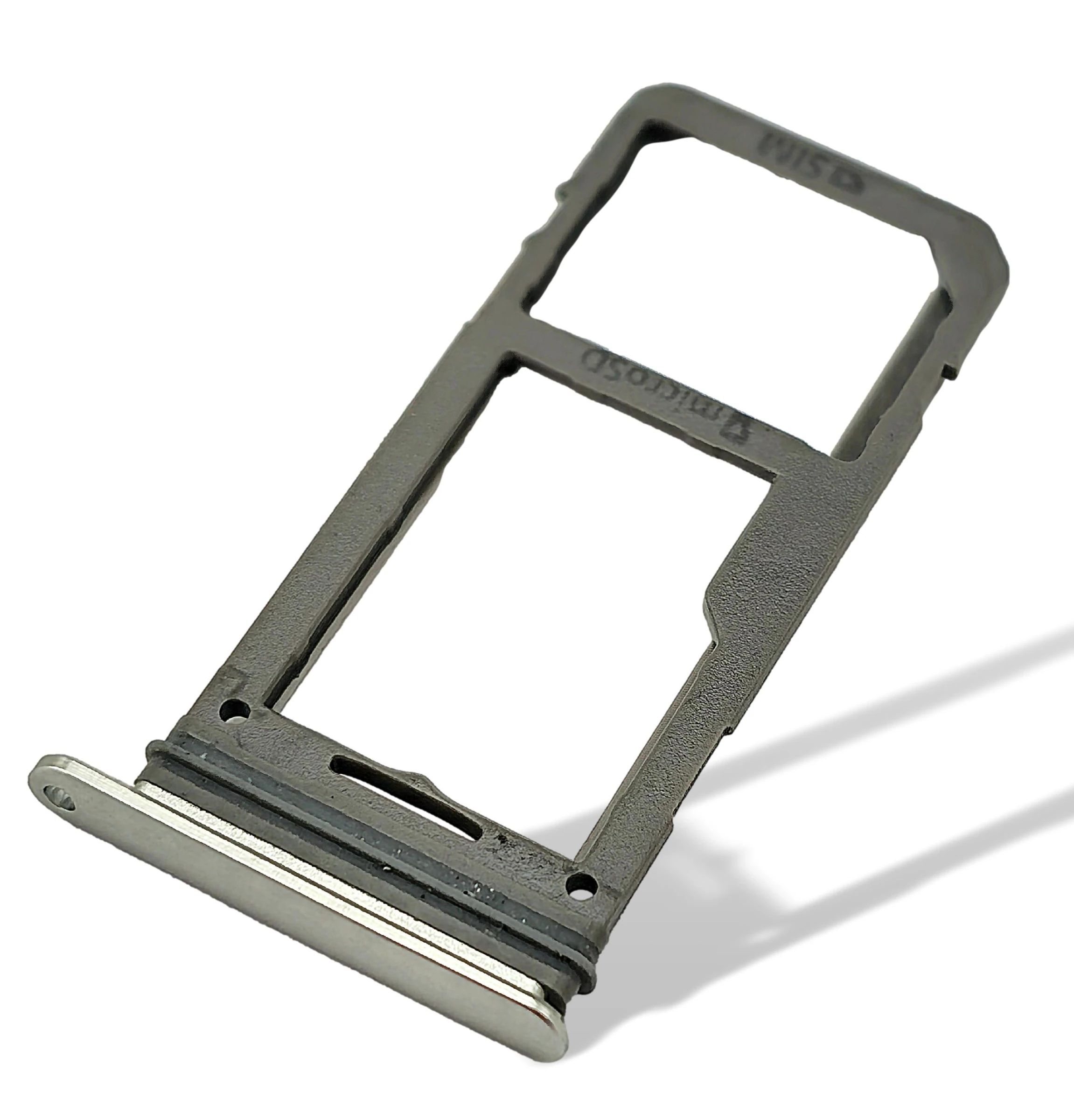 Samsung Galaxy Sim Karten / SD Speicherkarten Karten Halter silber G950 G955 S8 / Plus