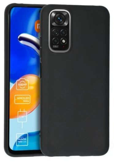 Silikon / TPU Hülle Xiaomi Redmi Note 11 / 11S in candy schwarz - Schutzhülle