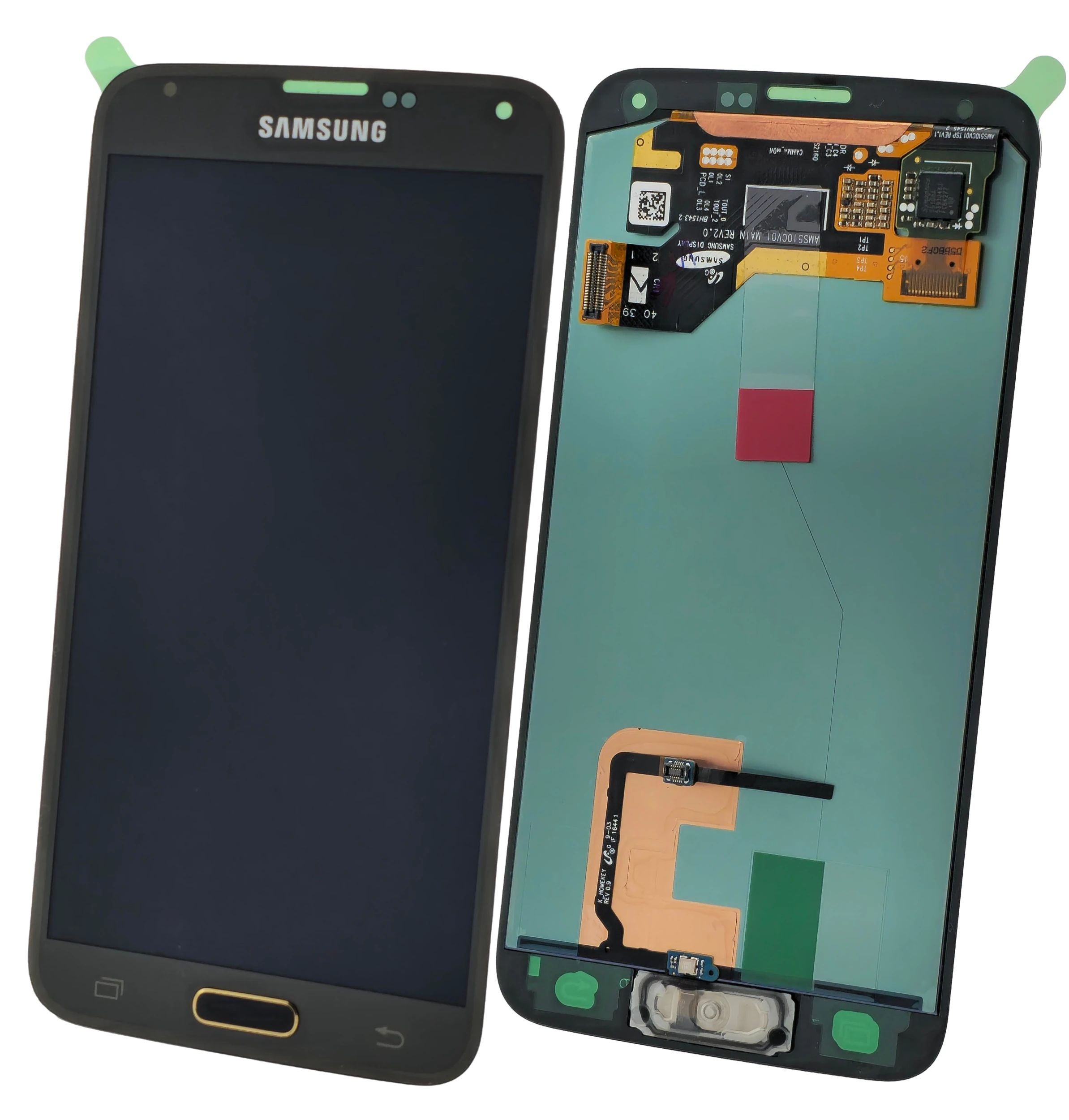 Samsung G900 Galaxy S5 Display mit Touchscreen gold