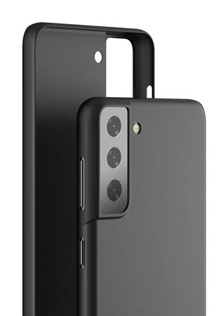 Silikon / TPU Hülle Samsung G991 Galaxy S21 Candy schwarz - Schutzhülle