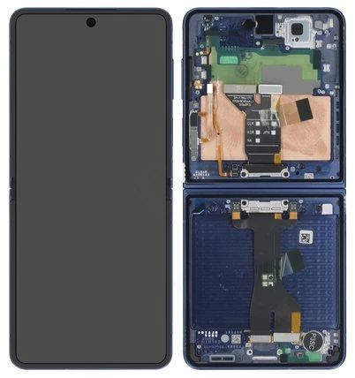 Samsung Galaxy Z Flip7 Display mit Touchscreen blau