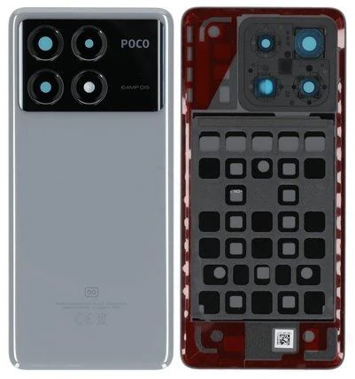 Xiaomi Poco X6 Pro 5G Akkudeckel (Rückseite) grau