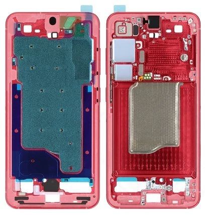 Samsung Galaxy S25 Display Rahmen (Gehäuse) rot