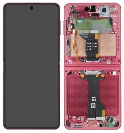 Samsung Galaxy Z Flip7 Display mit Touchscreen rot