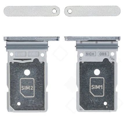 Samsung Galaxy S25 Ultra Sim Karten Halter (Halterung) silber