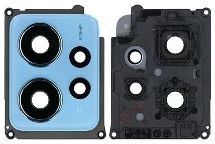 Xiaomi Redmi Note 12 Kamera Gehäuse (Blende) + Schreibe blau